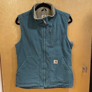Carhartt Sandstone Vest Sherpa Lined Medium Dark Teal
